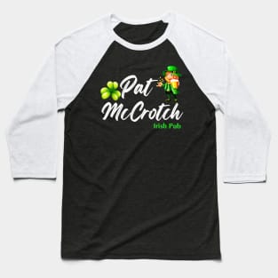 Pat Mccrotch Leprechaun Irish Baseball T-Shirt